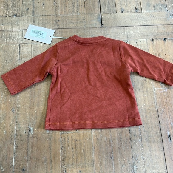 Wild Wawa rust long sleeve pocket tee nwt - Picture 5 of 5